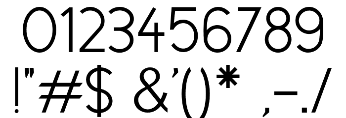 CicleSemi Font OTHER CHARS