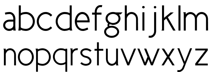 CicleSemi Font LOWERCASE