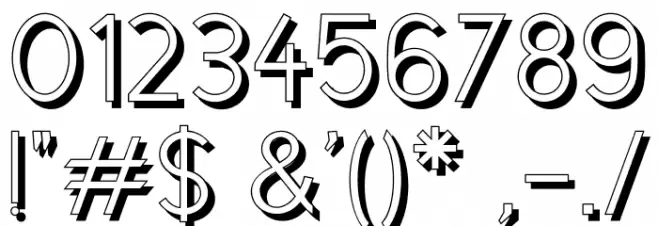 CicleShadow Font OTHER CHARS