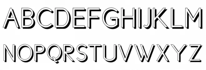 CicleShadow Шрифта ВЕРХНИЙ