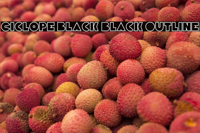 Ciclope Black Black Outline Example 2