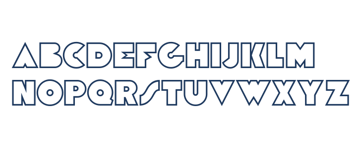 Ciclope Black Black Outline Lowercase