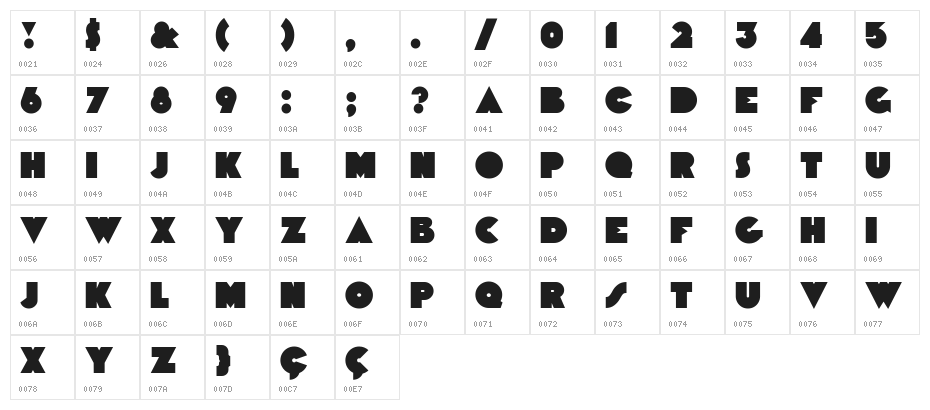 Ciclope Black Black Character Map