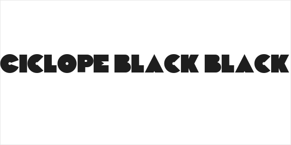 Ciclope Black Black Logo