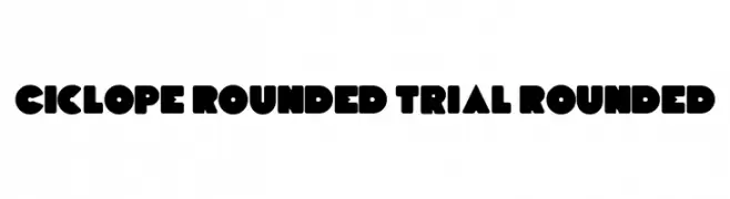 Ciclope Rounded Trial Rounded  Fuentes Gratis Descargar