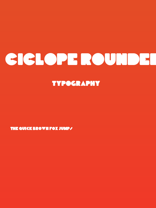 Ciclope Rounded Trial Rounded Poster