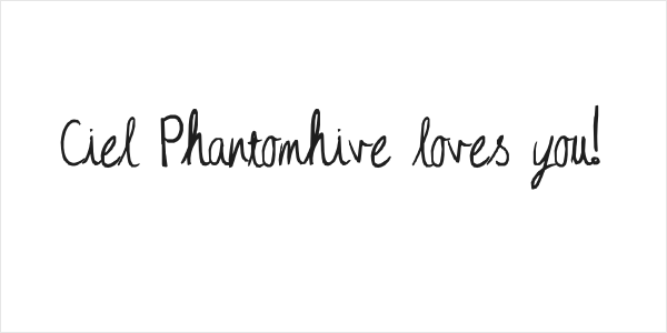 Ciel Phantomhive loves you! Logo