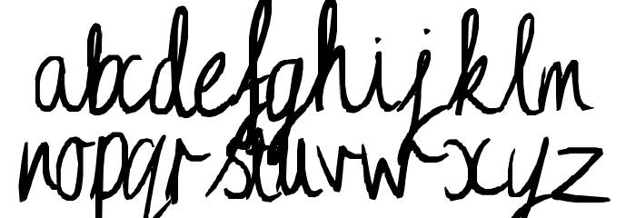 Ciel Phantomhive loves you! Font LOWERCASE