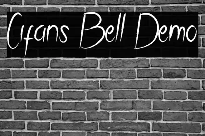 Cifans Bell Demo Font examples