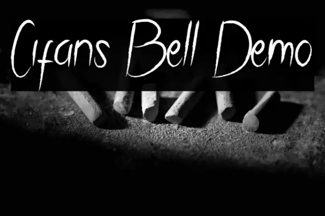 Cifans Bell Demo Font examples