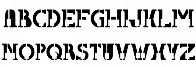 Cigar-Box-Guitar Schriftart Groß