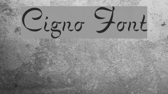 Cigno Font examples