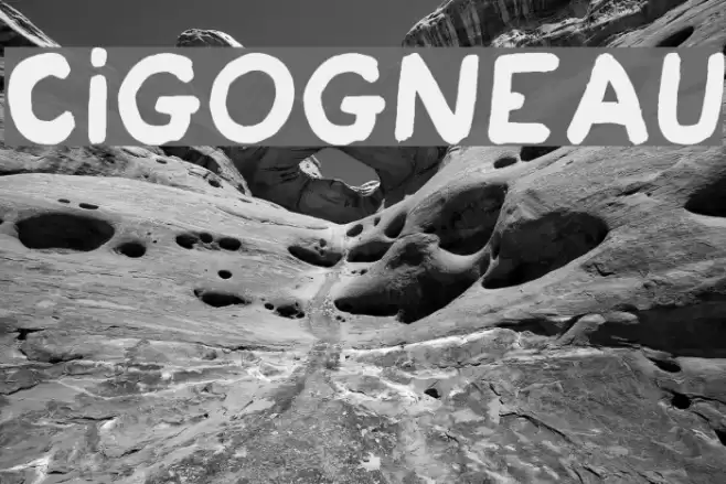 Cigogneau Font examples