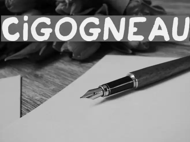 Cigogneau Font examples