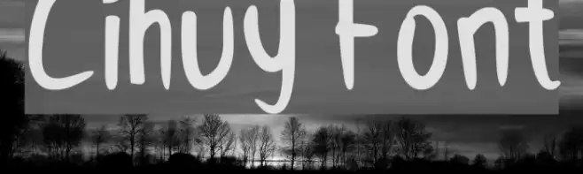 Cihuy Font examples