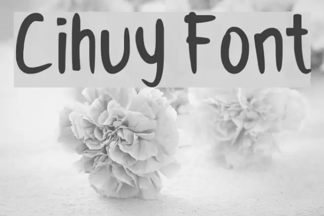 Cihuy Font examples