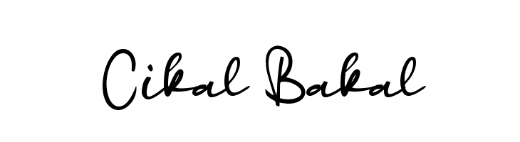 Cikal Bakal  नि: शुल्क फ़ॉन्ट्स डाउनलोड