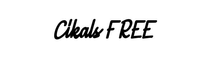 Cikals FREE  免费字体下载