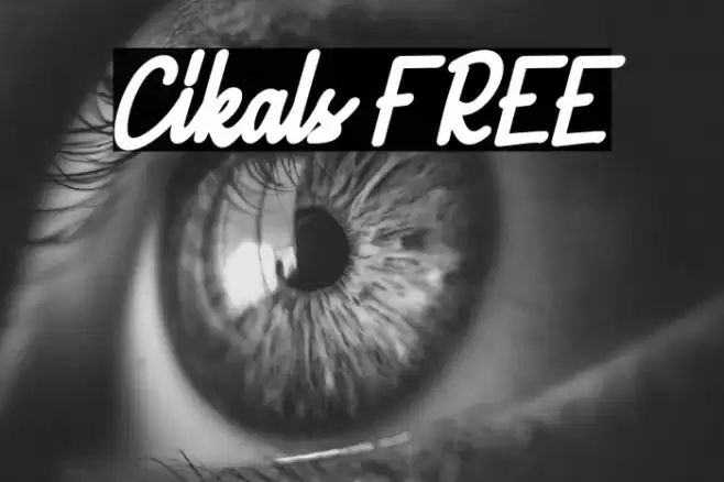 Cikals FREE Font examples