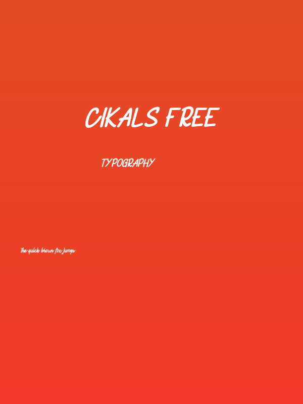 Cikals FREE Poster