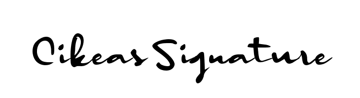 Cikeas Signature  免费字体下载