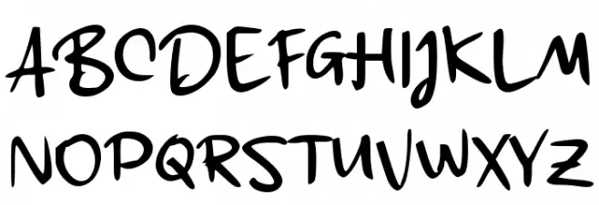 Cikeas Signature Schriftart Groß
