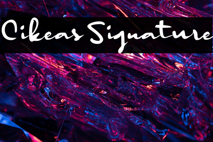 Cikeas Signature Example 3