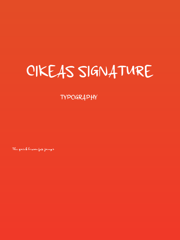 Cikeas Signature Poster