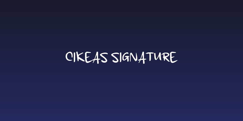 Cikeas Signature Social Header