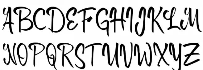 Cikgu Script Schriftart Groß