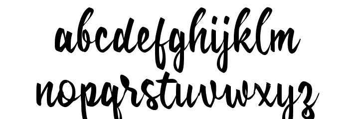 Cikgu Script Font LOWERCASE