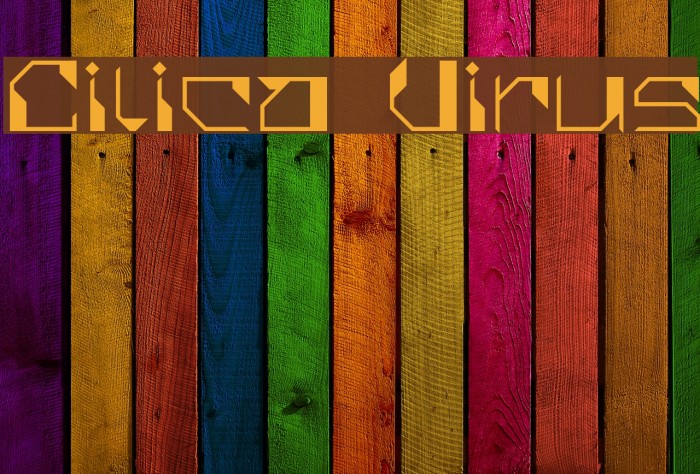 Cilica Virus Font examples