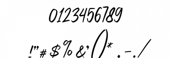 CilladiaSignatureDEMO-Regular Font OTHER CHARS