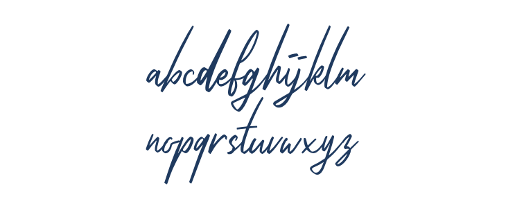 CilladiaSignatureDEMO-Regular Lowercase