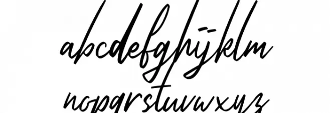 CilladiaSignatureDEMO-Regular 字体 小写