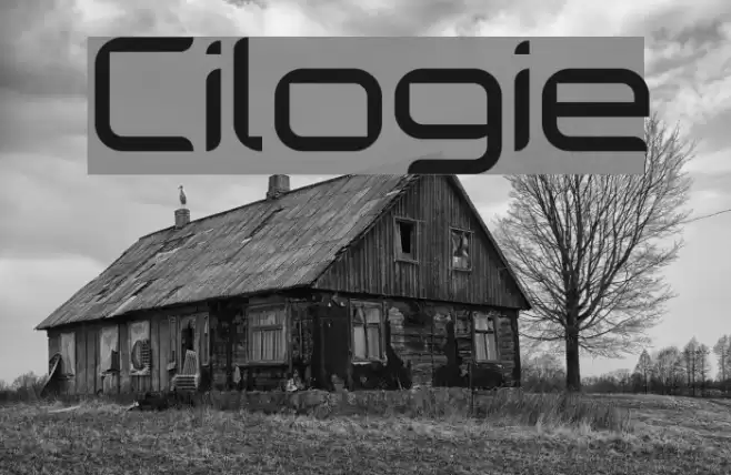 Cilogie Font examples