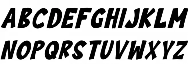Cilok There Italic Schriftart Groß