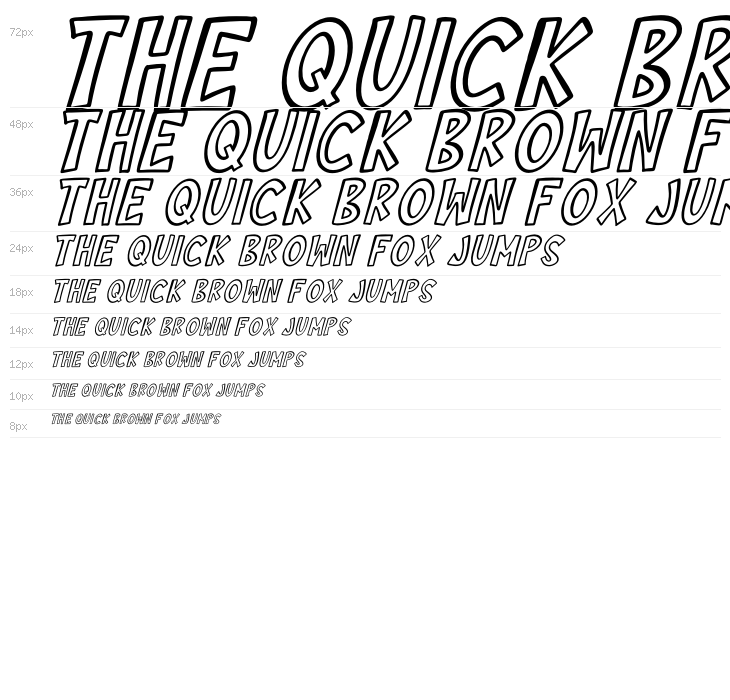 Cilok There Outline Italic Waterfall