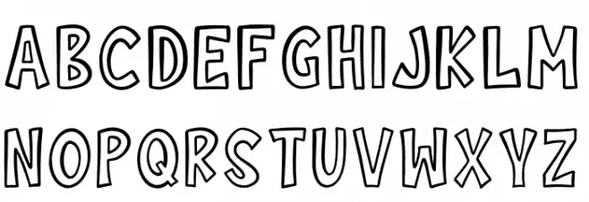 Cilok There Outline Шрифта ВЕРХНИЙ