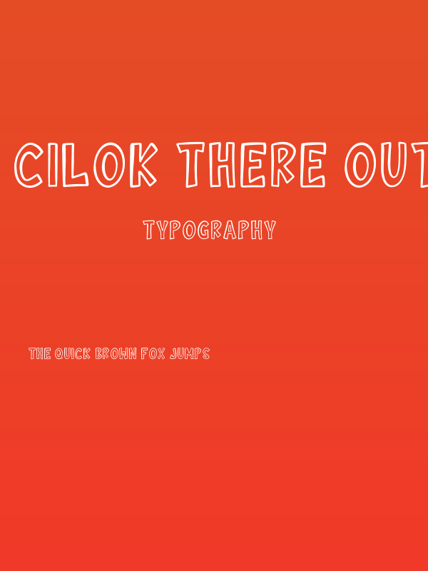 Cilok There Outline Poster