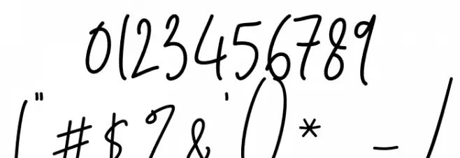 Cilupba Font OTHER CHARS