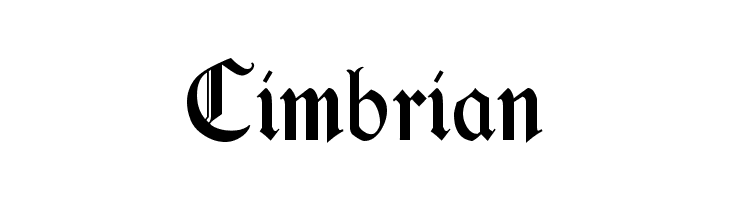 Cimbrian Font