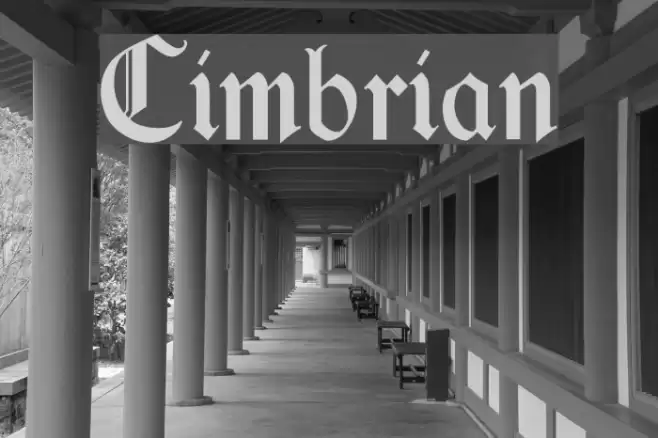 Cimbrian Font examples