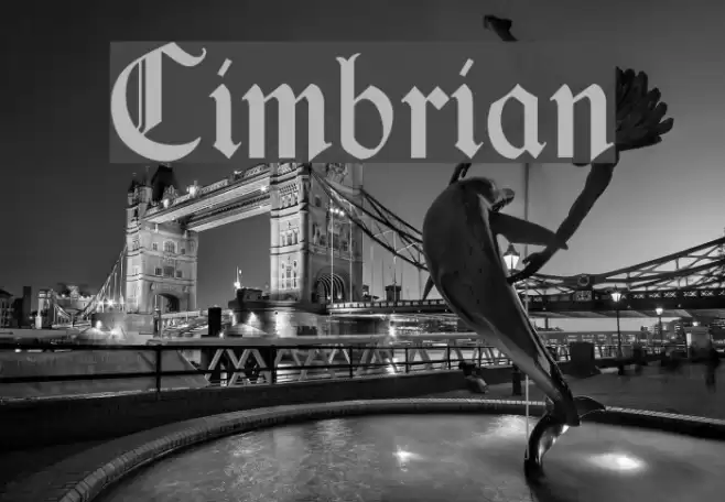 Cimbrian Font examples
