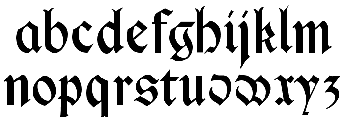 Cimbrian Font LOWERCASE