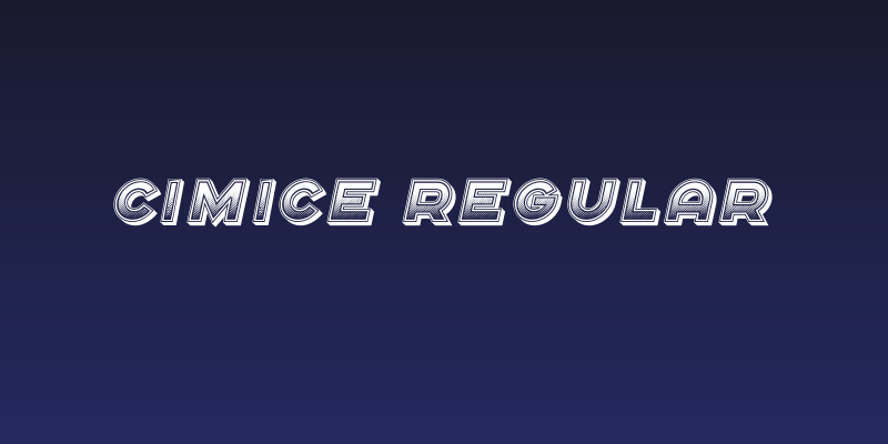 Cimice Regular Social Header