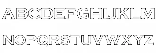 Cimier Hollow Schriftart Groß