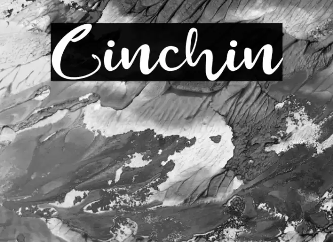 Cinchin Font examples
