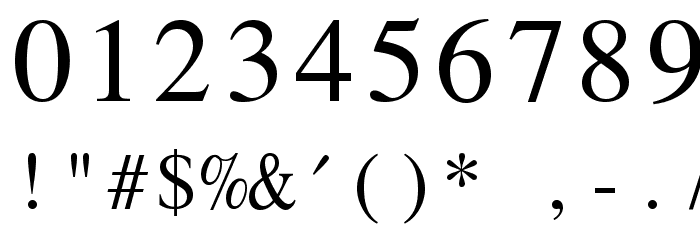 Cincinnatus!` Font OTHER CHARS