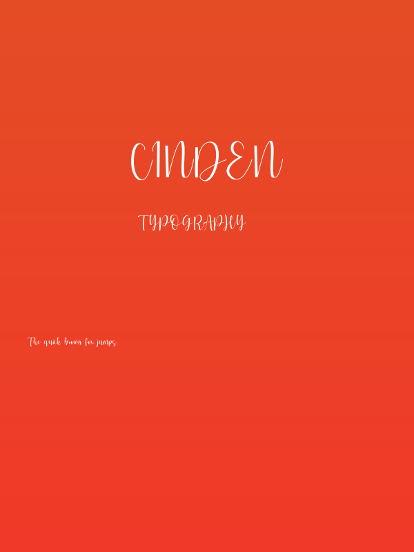 Cinden Poster